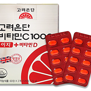 고려은단 비타민C 1000 이지, 비타민D까지 함께 챙기는 120정 6박스 구성