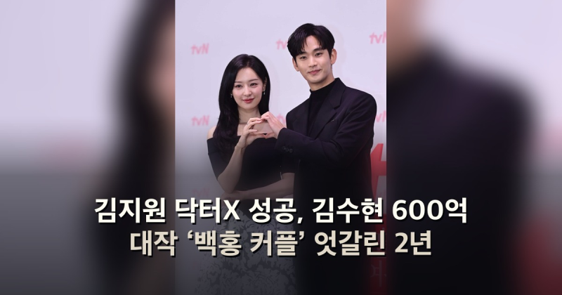 김지원 닥터X 성공, 김수현 600억 대작 ‘백홍 커플’ 엇갈린 2년