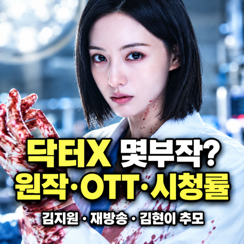 닥터X : 하얀 마피아의 시대 몇부작 편성표 재방송 기본정보 원작 일드