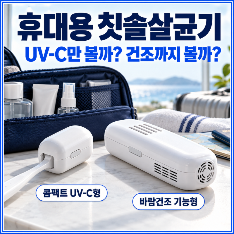 휴대용 칫솔살균기 추천 UV-C·건조형 차이