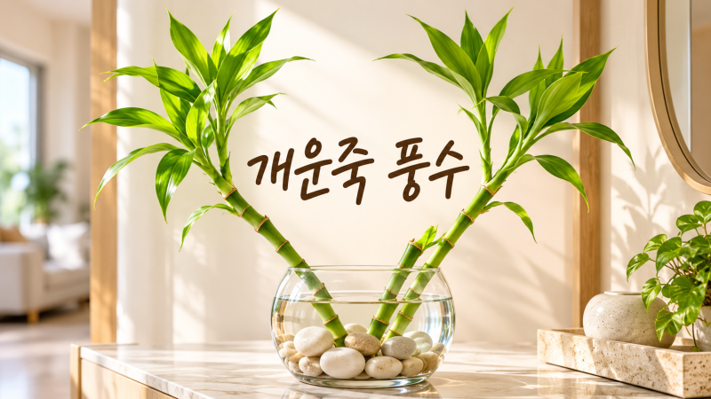 개운죽 풍수, 대나무인 줄 알았는데 물에서 더 잘 자라는 이유