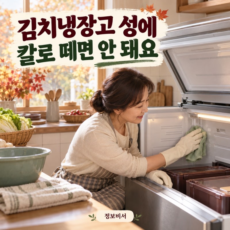 [생활정보]김장 전에 꼭 보세요｜오래된 김치냉장고 청소와 화재 예방 체크리스트 김치냉장....