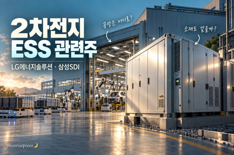 2차전지 ESS 관련주｜LG에너지솔루션·삼성SDI 사업 전환 비교