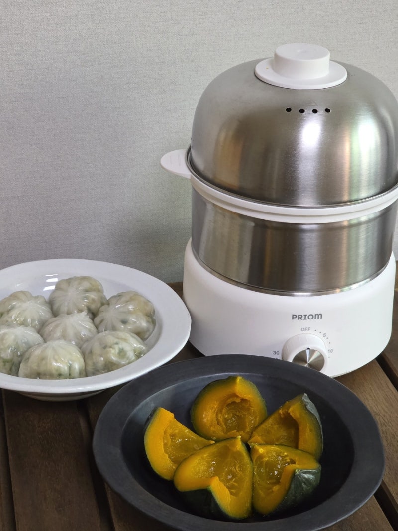 계란찜기 추천 프리옴 올스텐 에그쿠커로 반숙란 계란찜 냉동만두 찌기