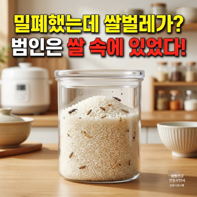 밀폐했는데 쌀벌레 생기는 이유, 나방과 애벌레 번식 막고 살려내는 법