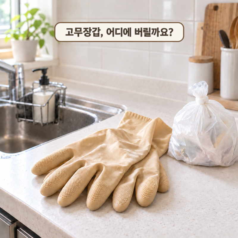 고무장갑 분리수거, 헷갈리는 고무류 배출 기준 정리