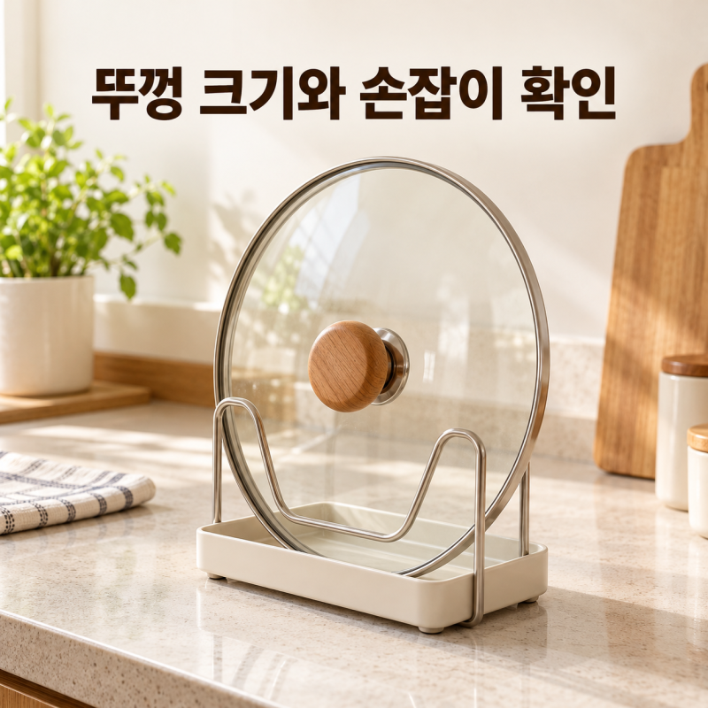 냄비 뚜껑 거치대 고르는 법, 크기와 손잡이 확인 기준