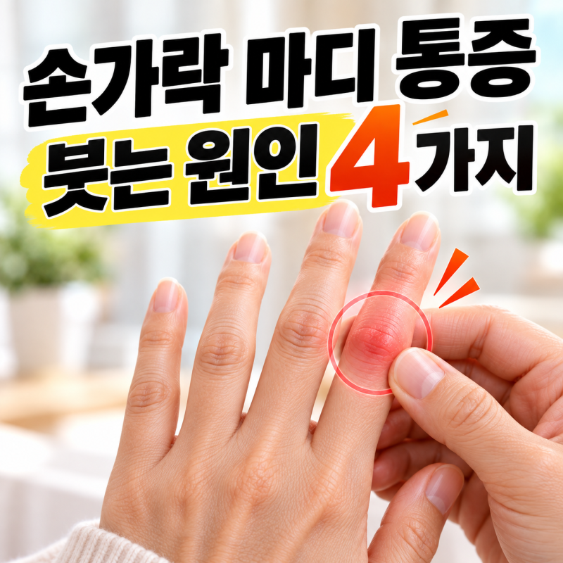 손가락마디부음 원인 4가지,통증 있을 때 대처법과 주요 원인 질환