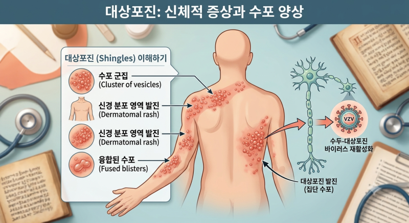 대상포진 총정리!!! 원인·증상·전염성·치료·예방접종