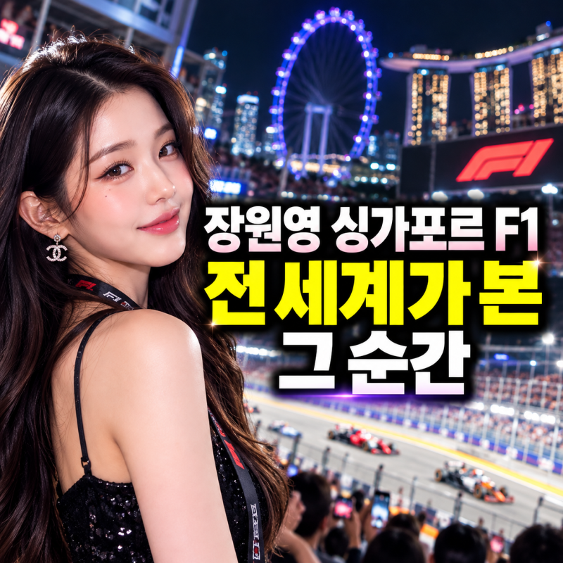 장원영 싱가포르 F1 행사 사진｜게티이미지·토미 힐피거·손키스 화제