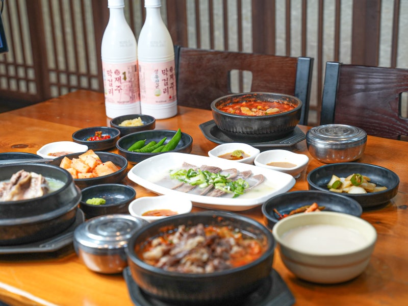 제주공항 근처 아침식사 해장국 맛집 해장길