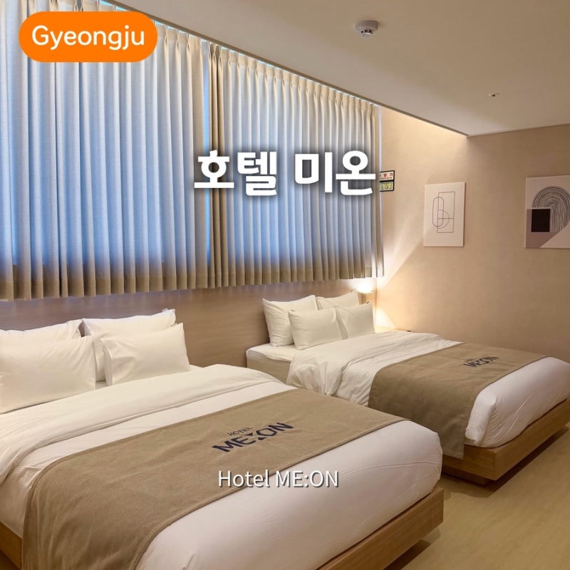 경주 황리단길 숙소 추천 호텔미온 신상 호텔 프리미어룸 머문 후기