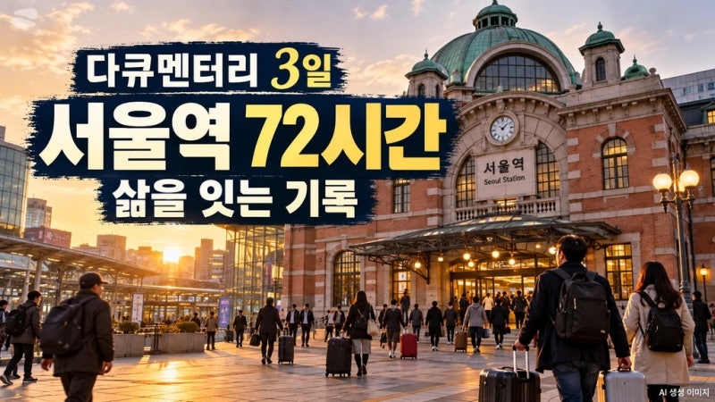 다큐멘터리 3일 서울역 72시간, 기차보다 사람 이야기에 마음이 머물렀네요