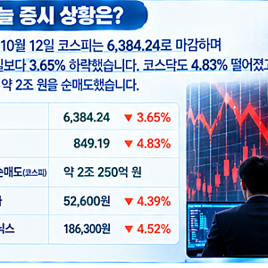 코스피 3.65% 급락, 6400선 붕괴! 삼성전자·SK하이닉스 하락 이유와 대응 전략