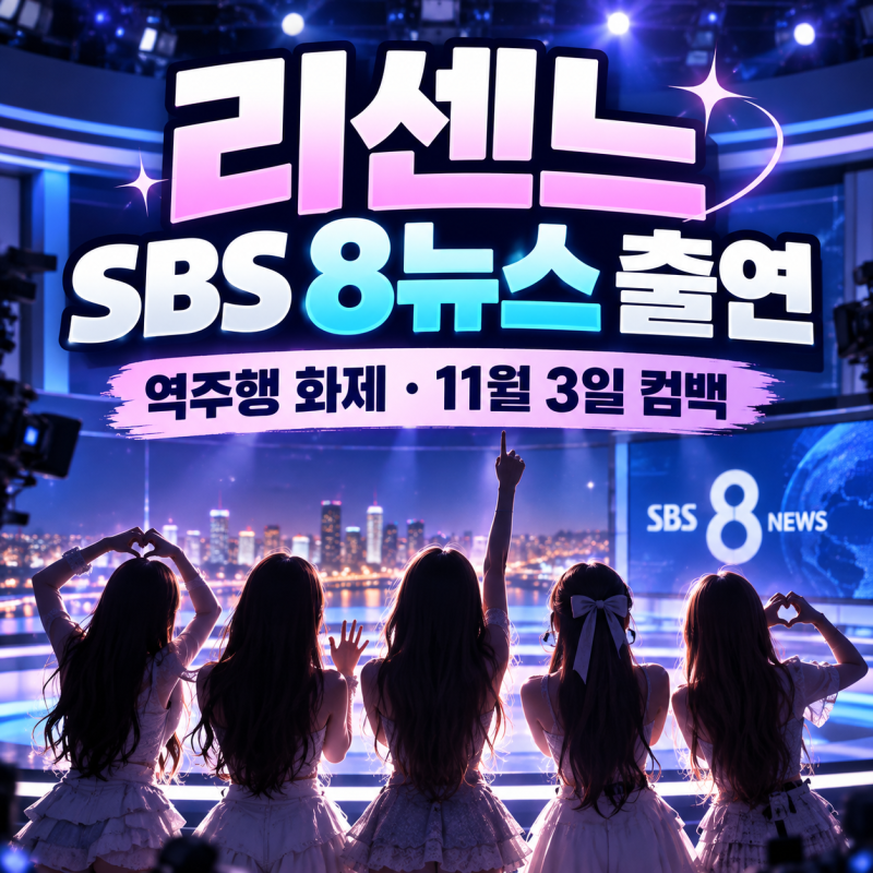 리센느 SBS 8뉴스 출연 화제! 역주행 성공에 눈물, 11월 3일 미니 4집 컴백까지