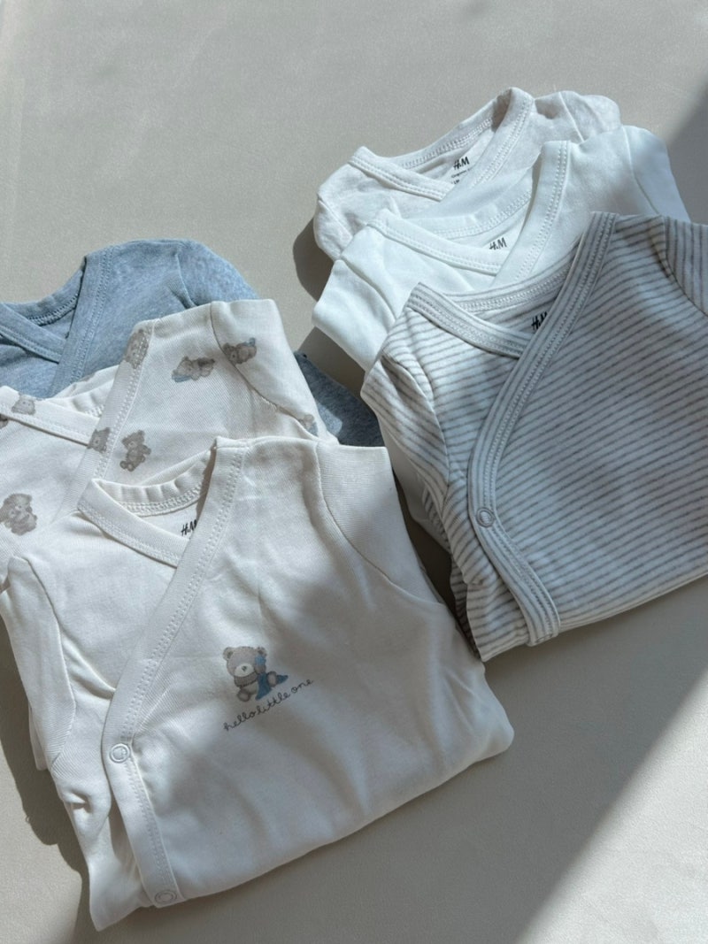 [신생아 바디수트 추천] H&M 아기 바디수트 구매 후기 신생아 옷 준비하기