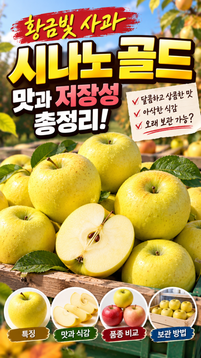 황금빛 사과 시나노 골드,