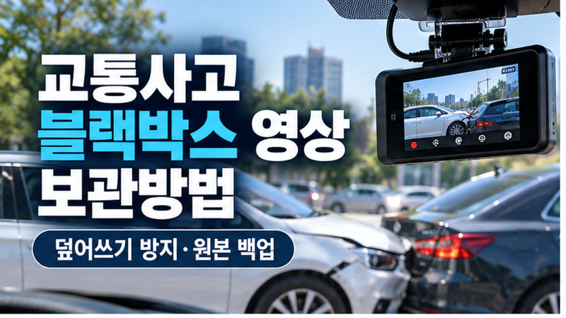 교통사고 블랙박스 영상 보관방법｜덮어쓰기 막고 원본 백업하는 순서