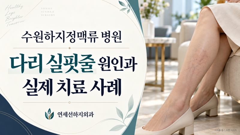 수원하지정맥류 병원 다리 실핏줄 원인과 실제 치료 사례