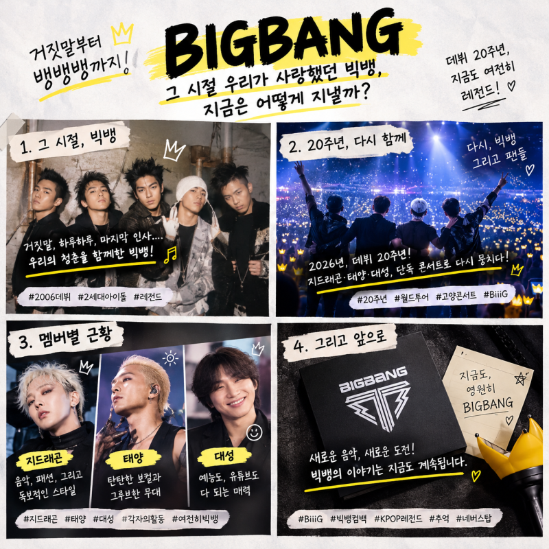 거짓말부터 뱅뱅뱅까지! 그 시절 우리가 사랑했던 빅뱅, 20년 만에 돌아오다