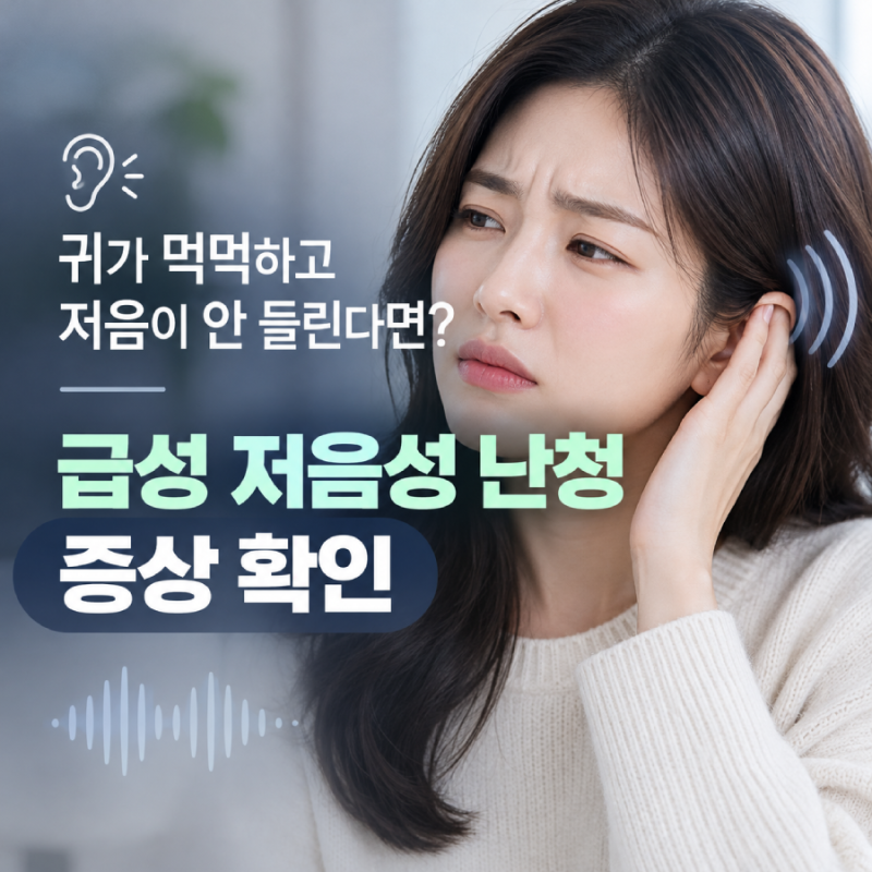 급성 저음성 난청 증상, 귀가 먹먹하고 저음이 안 들린다면?