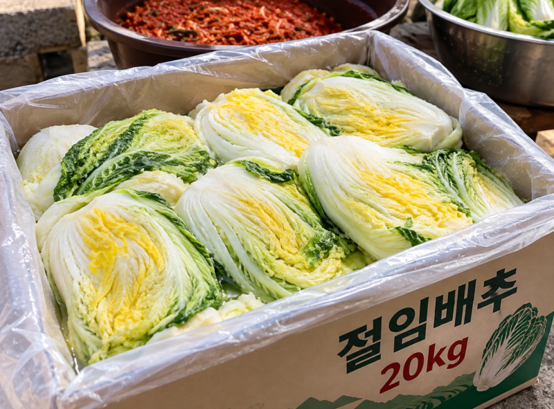 절임배추 20kg이면 몇 포기일까? 김장 전에 양부터 계산해봤습니다