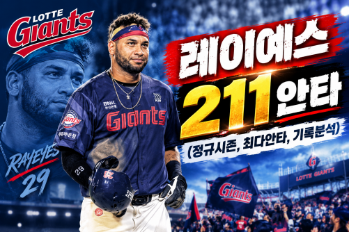 롯데 레이예스 211안타 (정규시즌, 최다안타, 기록분석)