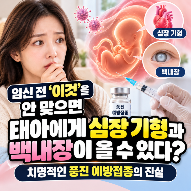 임신 전 '이것'을 안 맞으면 태아에게 심장 기형과 백내장이 올 수 있다? 치명적인 풍진 예방....