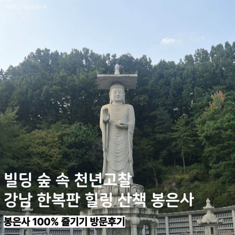 강남 봉은사 도심 속 힐링 사찰 주차부터 코스 기도하는 법 정보 등 방문 후기