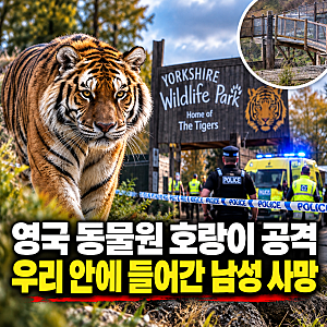영국 동물원 호랑이 공격 사고, 우리 안에 들어간 남성 사망