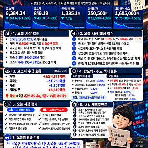 26.10.12 시장분석 - 코스피 6400선 붕괴, 외국인 2조원 매도, 삼성전자와 SK하이닉스 급락!