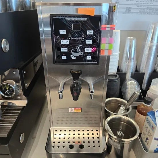 진성 JS1 온수핫워터디스펜서AS 수리 고장(Jinsung JS1 water dispenser) 추출버튼이 안으로 말려들어....