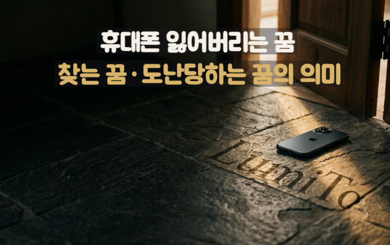 휴대폰 잃어버리는 꿈 해몽｜핸드폰 찾는 꿈·도난당하는 꿈·깨지는 꿈의 의미