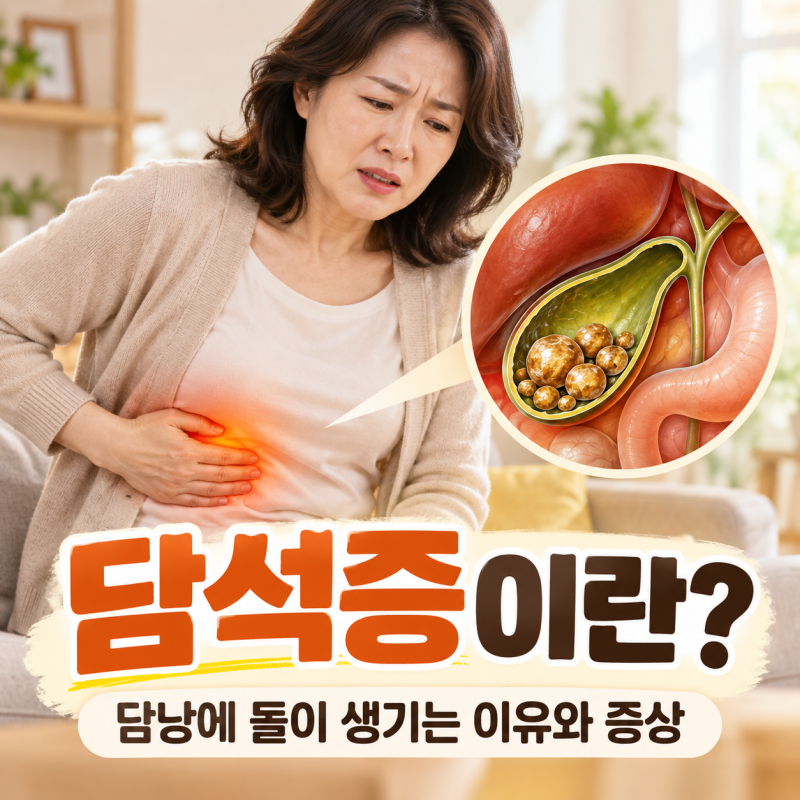 담석증이란? 담낭에 돌이 생기는 이유와 증상