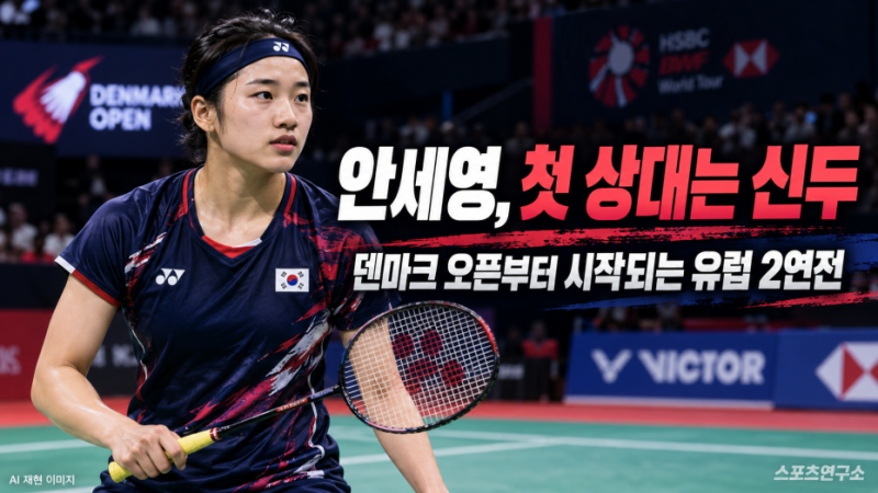 안세영 배드민턴, 첫판부터 신두…덴마크 끝나면 이틀 뒤 프랑스가 기다린다
