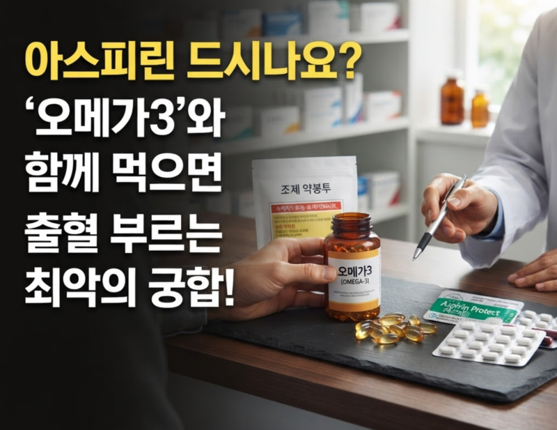 "오메가3 먹을때 이 약 먹으면 안된다고..?" 절대 같이 먹으면 안 되는 약물 TOP 5