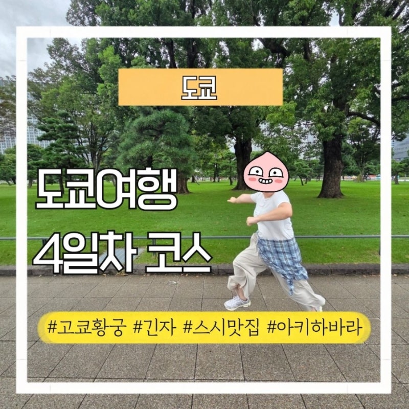 [도쿄 3박 4일 마지막 날] 긴자 고쿄 산책 & 가성비 스시 맛집 | GU ·유니클로 쇼핑 꿀팁 & 아키....