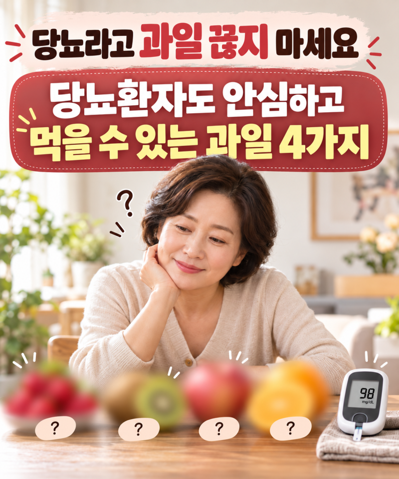 “당뇨라고 과일 끊지 마세요” 당뇨환자도 안심하고 먹을 수 있는 과일 4가지