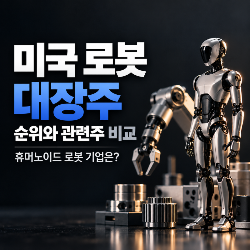 미국 로봇 대장주 순위와 관련주 비교, 휴머노이드 로봇 기업은?