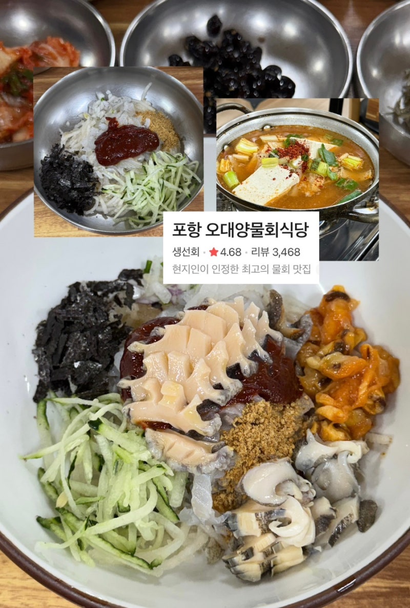 [포항물회맛집고추장] 포항노포맛집 포항고추장물회_오대양물회식당
