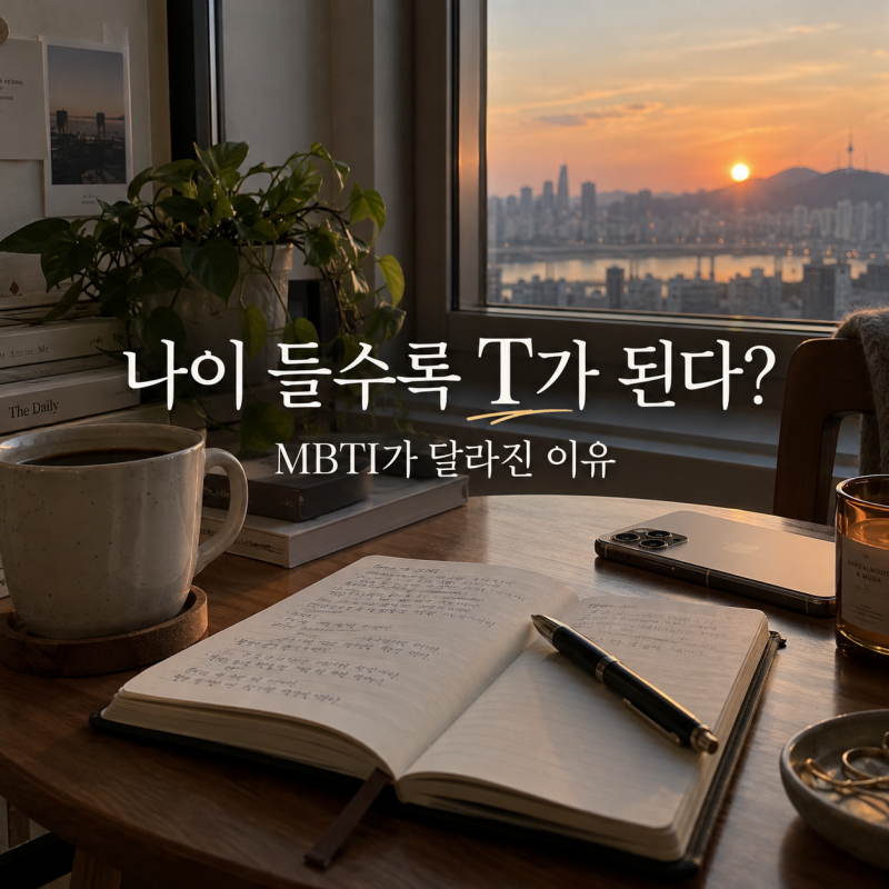 나이 들수록 T가 된다? MBTI가 달라졌다고 느끼는 이유