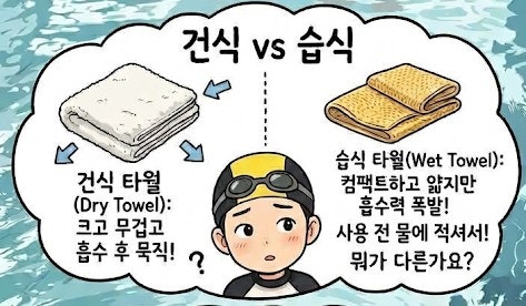 습식 타월 vs 건식 타월 차이점: 습식 타월 곰팡이 냄새 없이 관리하는 법