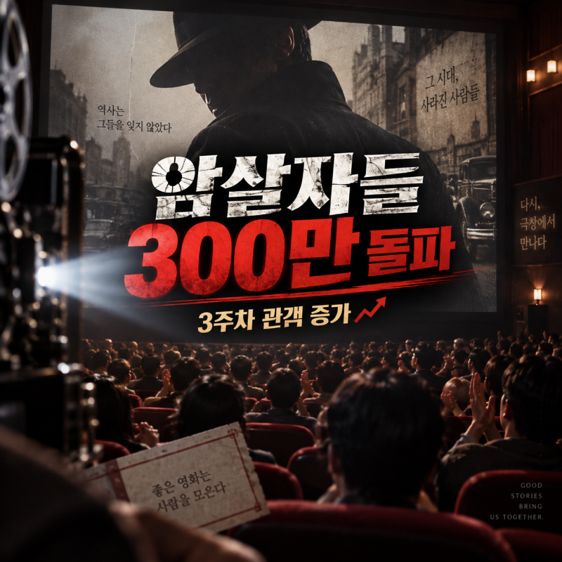 암살자들 300만 넘었다…3주차 관객이 오히려 늘어난 흥행 흐름