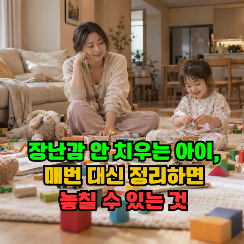 "장난감 안 치우는 아이" 매번 대신 정리하면 놓칠 수 있는 것