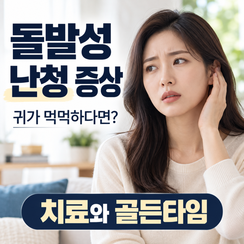 돌발성 난청 증상, 갑자기 귀가 먹먹하다면? 치료와 골든타임 정리