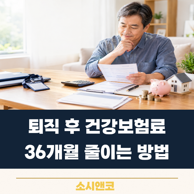 퇴직 후 건강보험료 얼마나 나올까? 임의계속가입 36개월 조건·신청기한 총정리