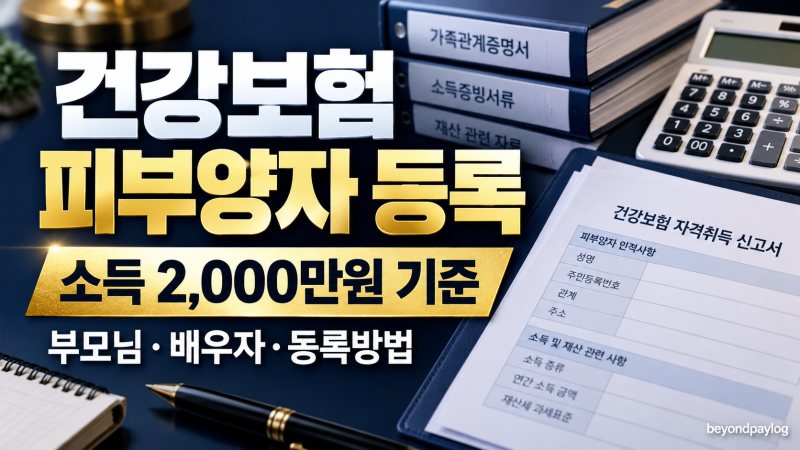 건강보험 피부양자 등록 방법｜부모님·배우자 자격조건, 소득기준과 필요서류
