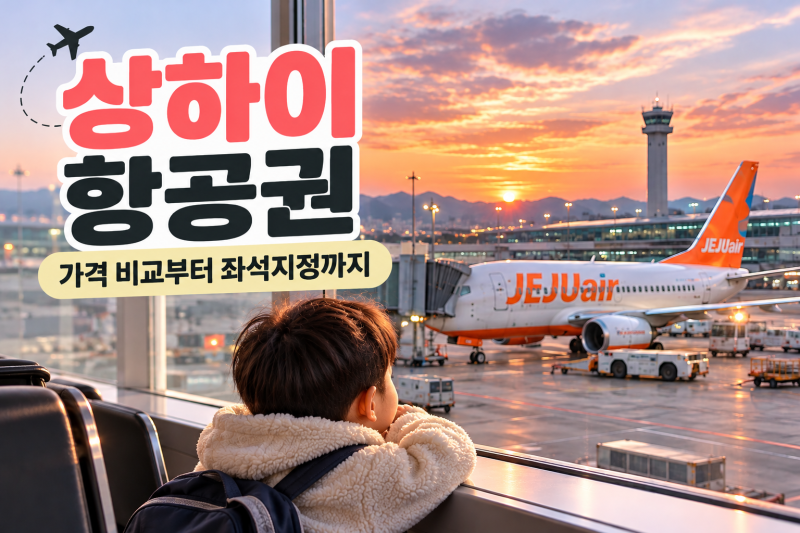 상하이 항공권 예약 후기, 제주항공 가격 비교부터 유료 좌석지정까지