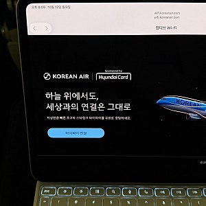 대한항공 스타링크 기내  무료 와이파이 후기 | 기종 B777-300ER ( 26.10.12 탑승 )