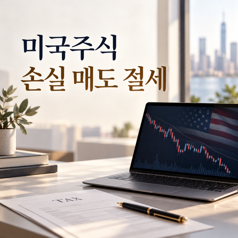 미국주식 양도소득세 계산｜수익 500만원에 손실 200만원 팔면 세금 44만원 줄어들까?